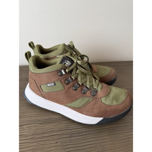 REI Co-op Trailmade Waterproof Hiking Boots Women's 9 Green Brown - Picture 1 of 8